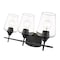 Z-Lite Joliet 3 Light Vanity, Matte Black & Clear 473-3V-MB - alternate 6